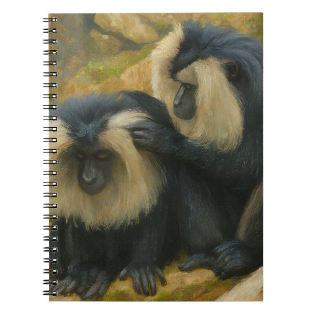Macaque Bond – Grooming Ritual Notebook (Front)