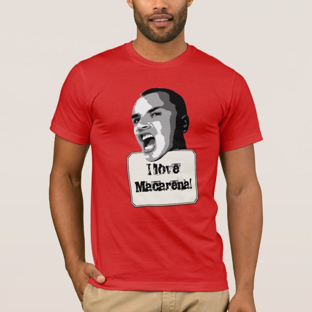 Macarena Love Custom Text T-Shirt (Front)