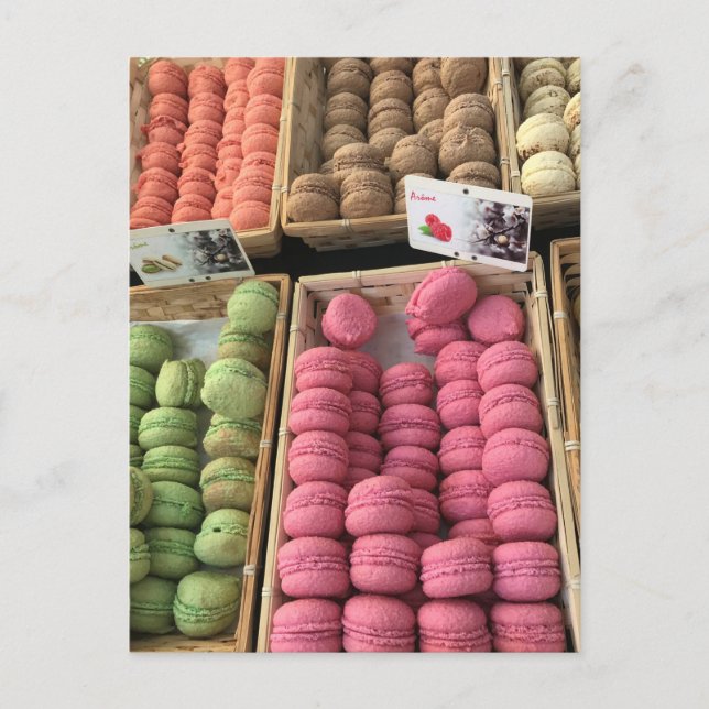 Macaron at the French Riviera Provence Postcard (Front)