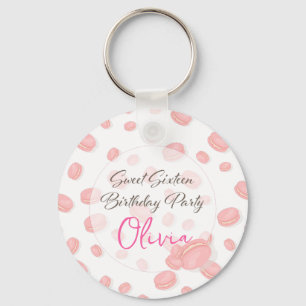Macaron Birthday party Keychain