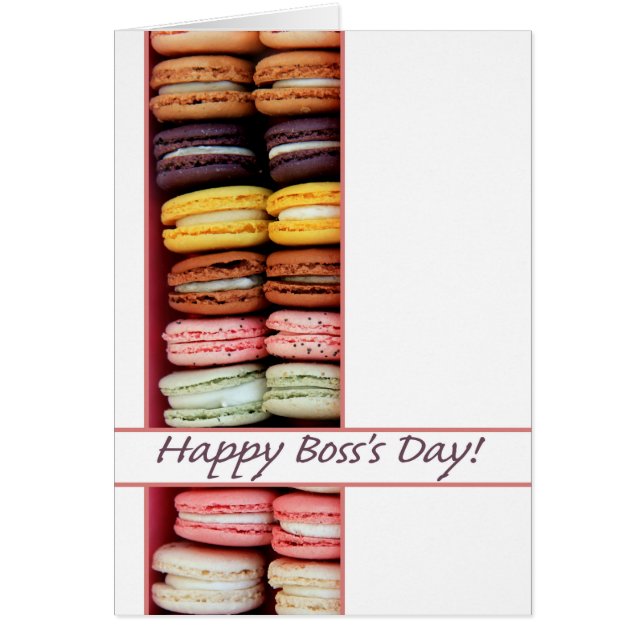 Macaron Boss's Day Card (Front)