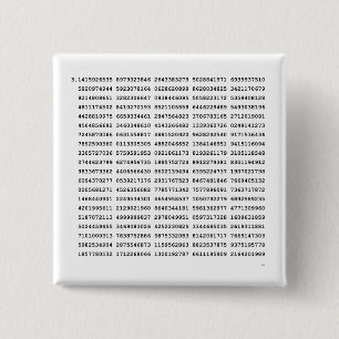 Macaron Carré 5 Cm 1000 Premiers Chiffres Pi Numéro  Symbole mathém