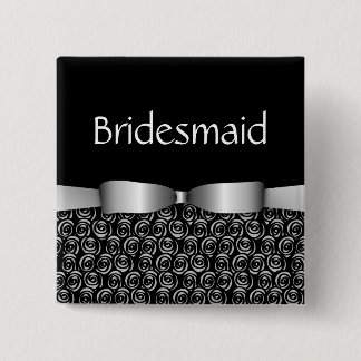 Macaron Carré 5 Cm 100 rosettes épousant des boutons de demoiselle