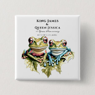 Macaron Carré 5 Cm 10 ans Mariage Anniversaire Jardin Décontractée fê