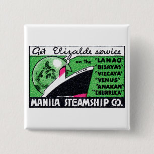 Macaron Carré 5 Cm 1930 Manila Steamship Company