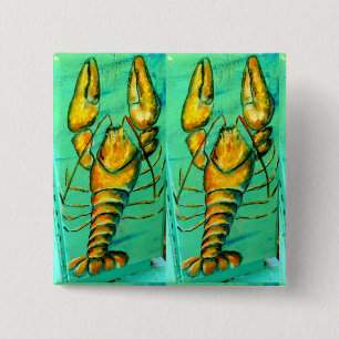 Macaron Carré 5 Cm 2 carré vert homard