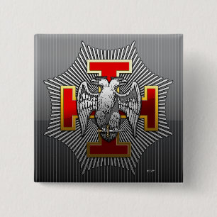 Macaron Carré 5 Cm 30ème Degré : Knight Kadosh