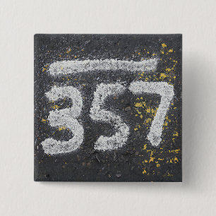 Macaron Carré 5 Cm 357 Numéro de Maçon et Numéro d'Ange