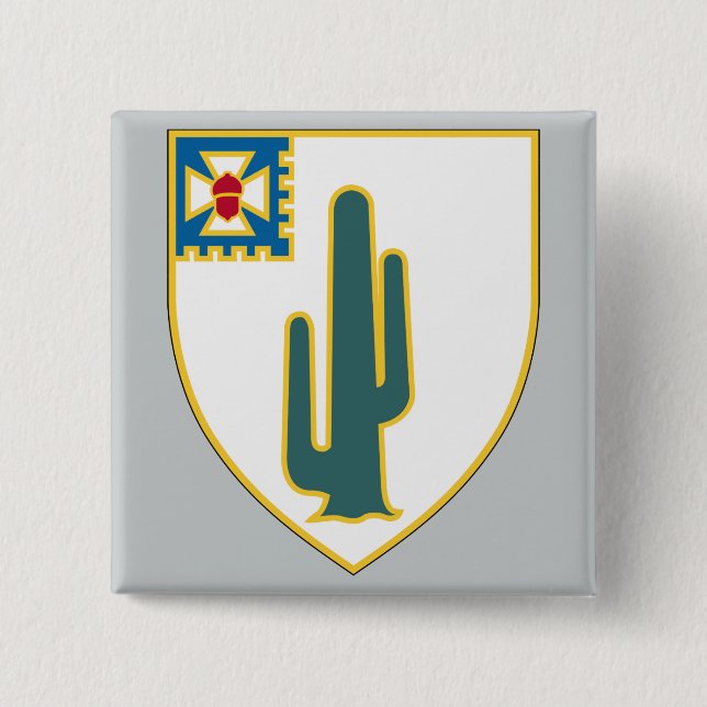 Macaron Carré 5 Cm 35e régiment d'infanterie (Devant)