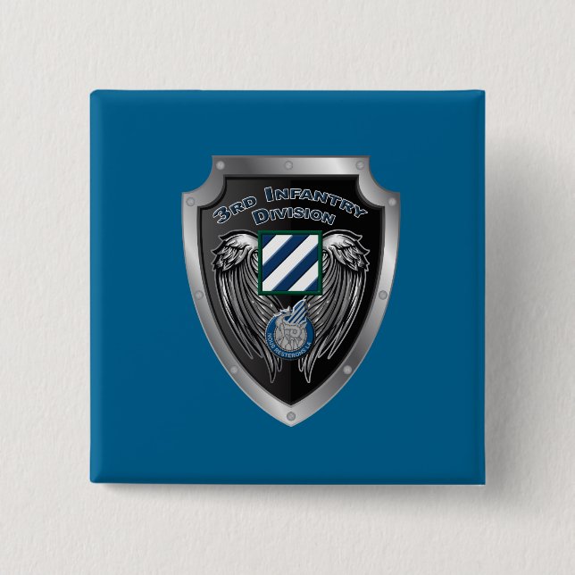 Macaron Carré 5 Cm 3e division d'infanterie (Devant)