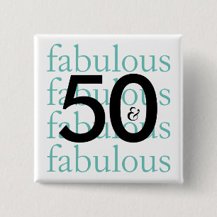 Macaron Carré 5 Cm 50 et fabuleux   Typographie moderne