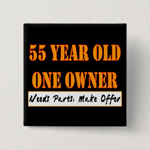 Macaron Carré 5 Cm 55 ans, un propriétaire - les pièces des besoins