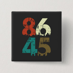 Macaron Carré 5 Cm 8645 Anti Trump politique