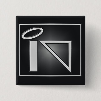 Macaron Carré 5 Cm A.N.P. Bouton de logo