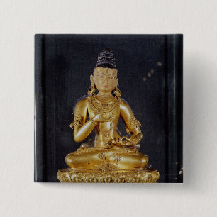 Macaron Carré 5 Cm Adibuddha Vajrasattva posé dans la méditation