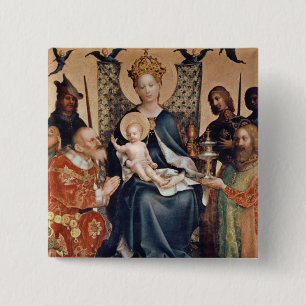 Macaron Carré 5 Cm Adoration du retable de Magi