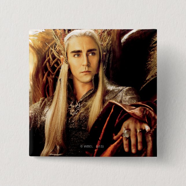 Macaron Carré 5 Cm Affiche de Thranduil Movie (Devant)