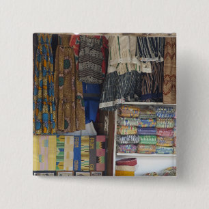 Macaron Carré 5 Cm Afrique, Ghana, Accra. Accra Textile & Artisanat