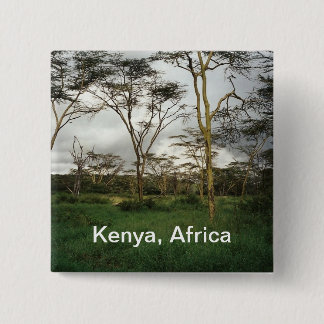 Macaron Carré 5 Cm Afrique Kenya terres sauvages