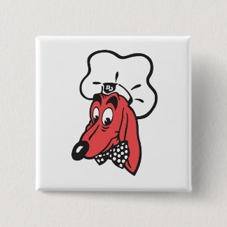 Macaron Carré 5 Cm Aimant de logo de WAGON-RESTAURANT de CHIENCHIEN