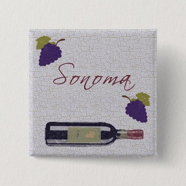 Macaron Carré 5 Cm Aimant Sonoma (Devant)
