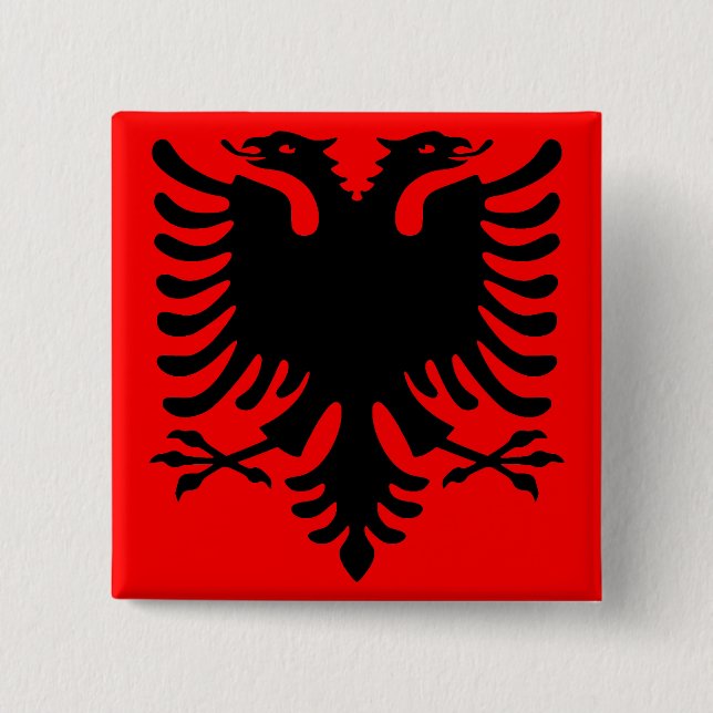 Macaron Carré 5 Cm Albanais Eagle (Devant)