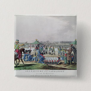 Macaron Carré 5 Cm Alexandre I et napoléon