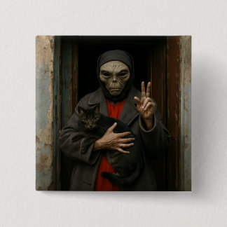 Macaron Carré 5 Cm Alien Love