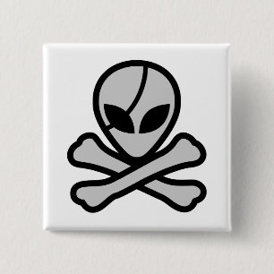 Macaron Carré 5 Cm Alien Pirate