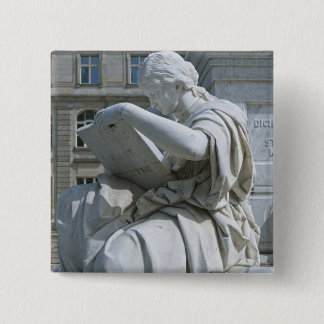 Macaron Carré 5 Cm Allégorie de l'Histoire du Monument de Schiller à