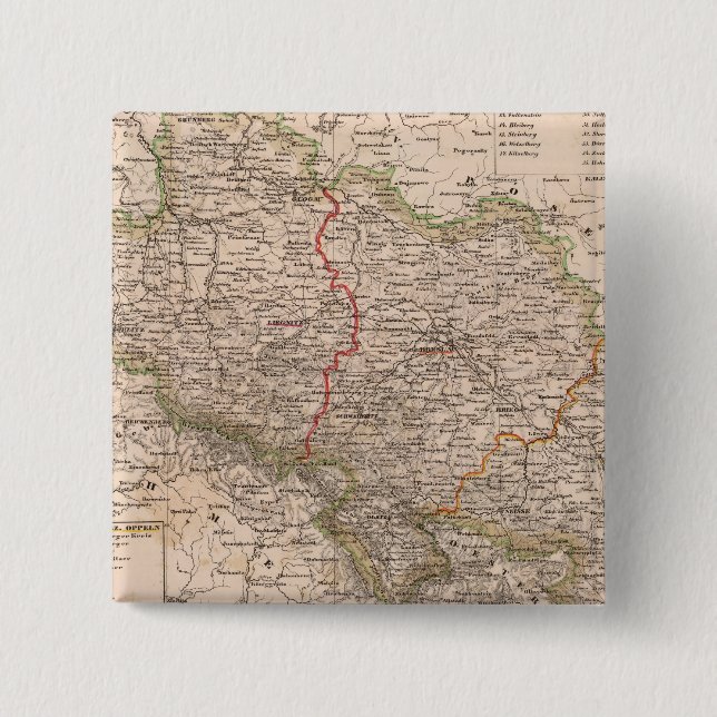 Macaron Carré 5 Cm Allemagne, Pologne (Devant)