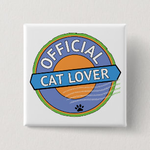 Macaron Carré 5 Cm Amateur de chats officiel