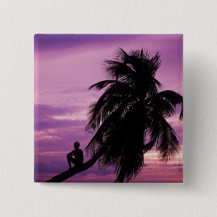 Macaron Carré 5 Cm Ambergris Caye, Belize, Amérique centrale.