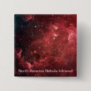 Macaron Carré 5 Cm Amérique du Nord Nebula Infrarouge