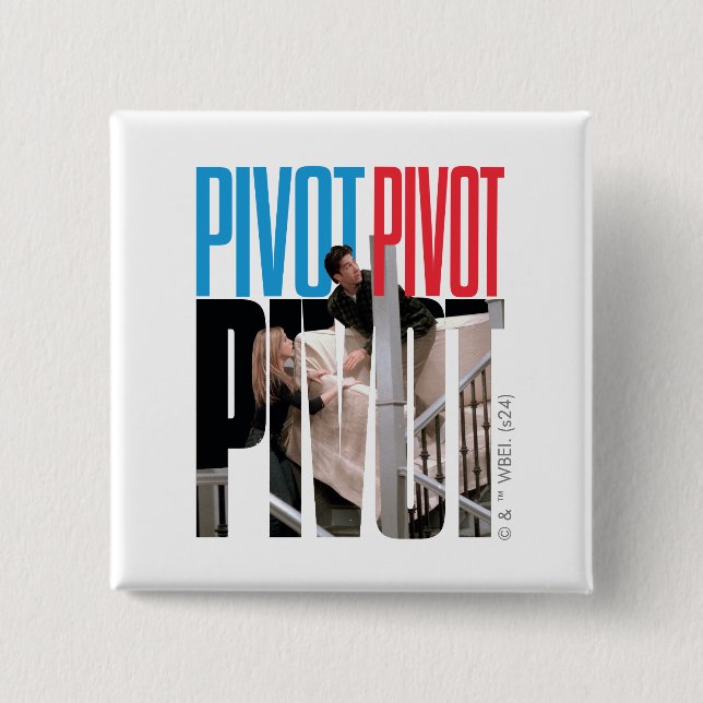 Macaron Carré 5 Cm AMIS™ | Citation PIVOT PIVOT PIVOT (Devant)
