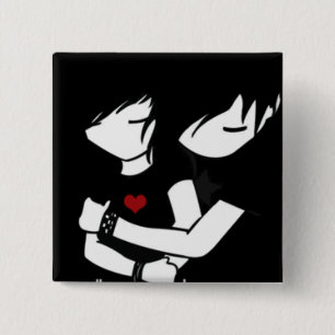 Macaron Carré 5 Cm amour d'emo