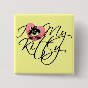 Macaron Carré 5 Cm Amour du rose I mes T-shirts et cadeaux de Kitty