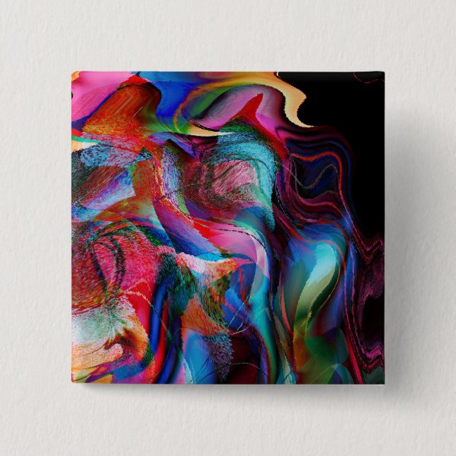 Macaron Carré 5 Cm Amour Passion Désir (Devant)