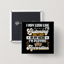 Amusante écoute dans ma tête Je joue à l'accordion