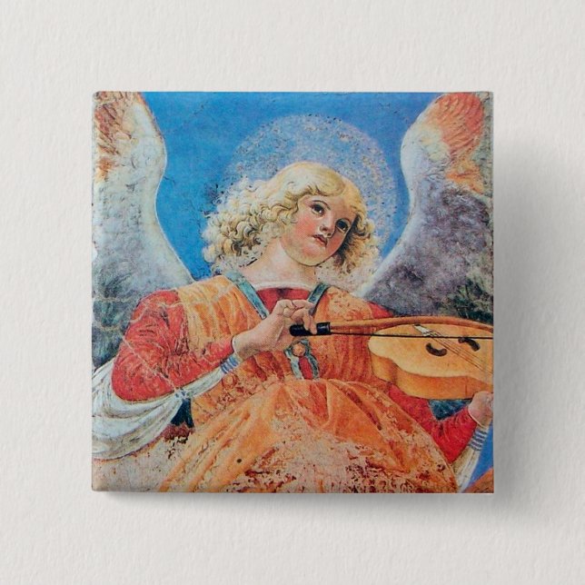 MACARON CARRÉ 5 CM ANGEL DE NOËL (Devant)