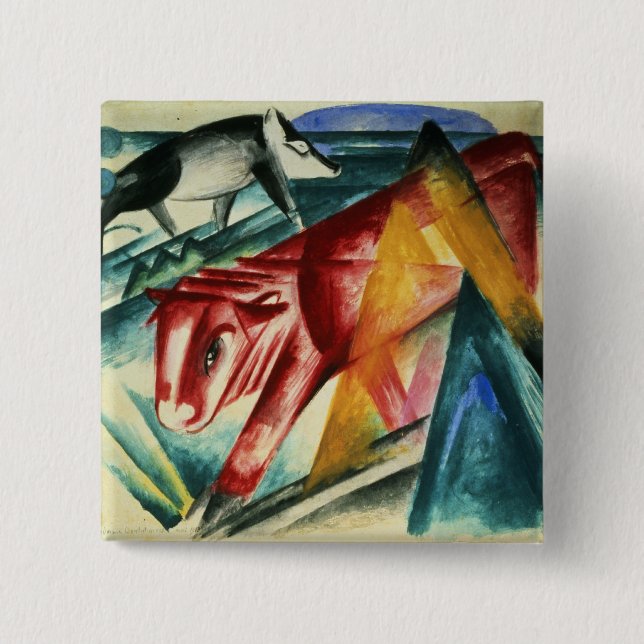 Macaron Carré 5 Cm Animals, 1913 (Devant)