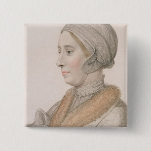 Macaron Carré 5 Cm Anne Boleyn (1507-36) gravé par Francesco Bartol