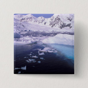 Macaron Carré 5 Cm Antarctique. Expédition à travers des échappée