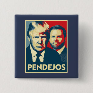 Macaron Carré 5 Cm Anti Trump Vance - Pendejos