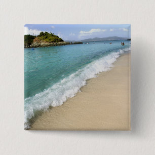 Macaron Carré 5 Cm Antilles, îles Vierges américaines, St. John,