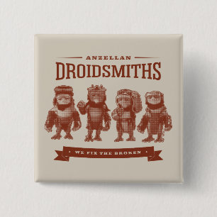 Macaron Carré 5 Cm Anzellan Droidsmiths - Nous Réparons Ce Qui Est Ca