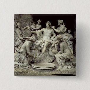 Macaron Carré 5 Cm Apollo a tendu par les nymphes, destinées à la
