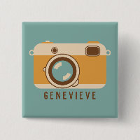 Appareil photo rétro Pin ou bouton personnalisé