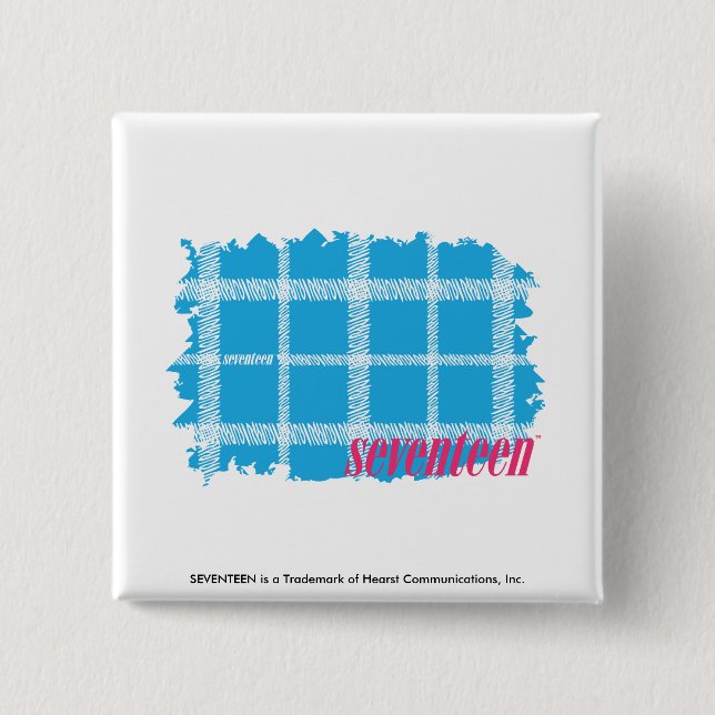 Macaron Carré 5 Cm Aqua 4 de plaid (Devant)