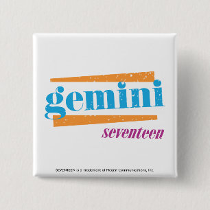 Macaron Carré 5 Cm Aqua de Gémeaux